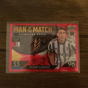 ⚽️ Dusan Vlahovic Man of the Match Card ⚽️
